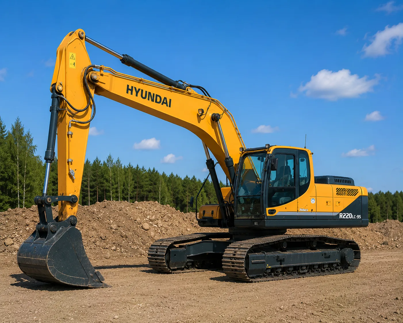 Гусеничный экскаватор Hyundai R220LC-9S в аренду